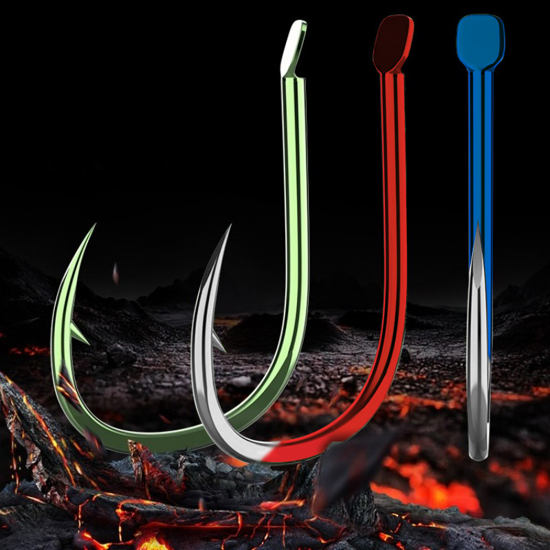 50Pcs Flat Fishing Hooks Sea B - đánh giá và giá Fishing Hook Offset